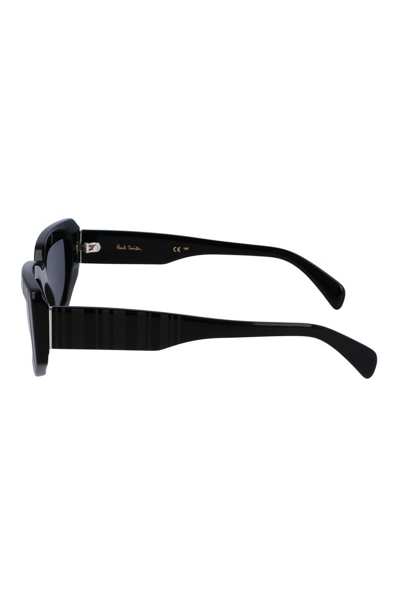 Kennet 54mm Rectangular Sunglasses, Alternate, color, ALLOVER STRIPES BLACK