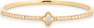 EYE CANDY LOS ANGELES Adirelle Cubic Zirconia Clover Bangle Bracelet