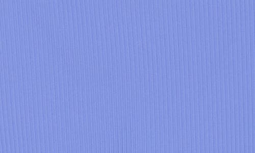 Skechers Goflex Ribbed High Waist Pocket Bike Shorts In Periwinkle