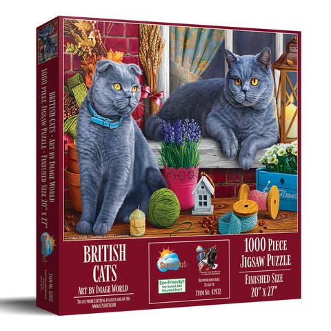 British Cats 1000 piece Jigsaw Puzzle for Adults