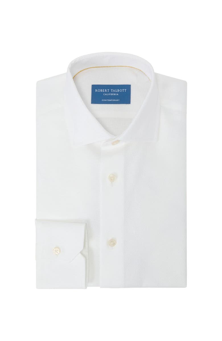 Robert Talbott Reynolds Hopsack Shirt in Classic Fit, Alternate, color, White