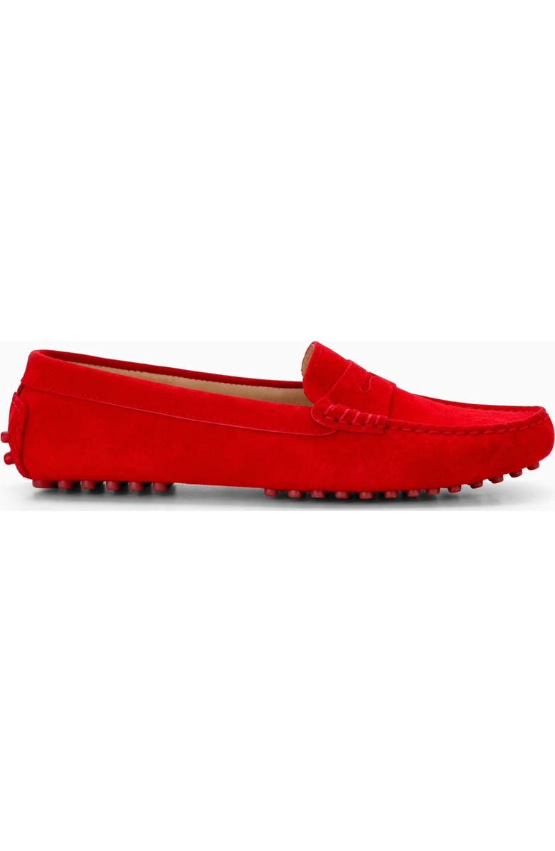 Menina Step Oporto Moccasin Loafer, Main, color, Red