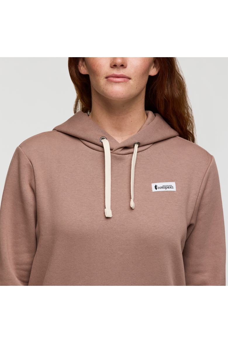 Llama Patch Pullover Hoodie - Women's, Alternate, color, Reishi