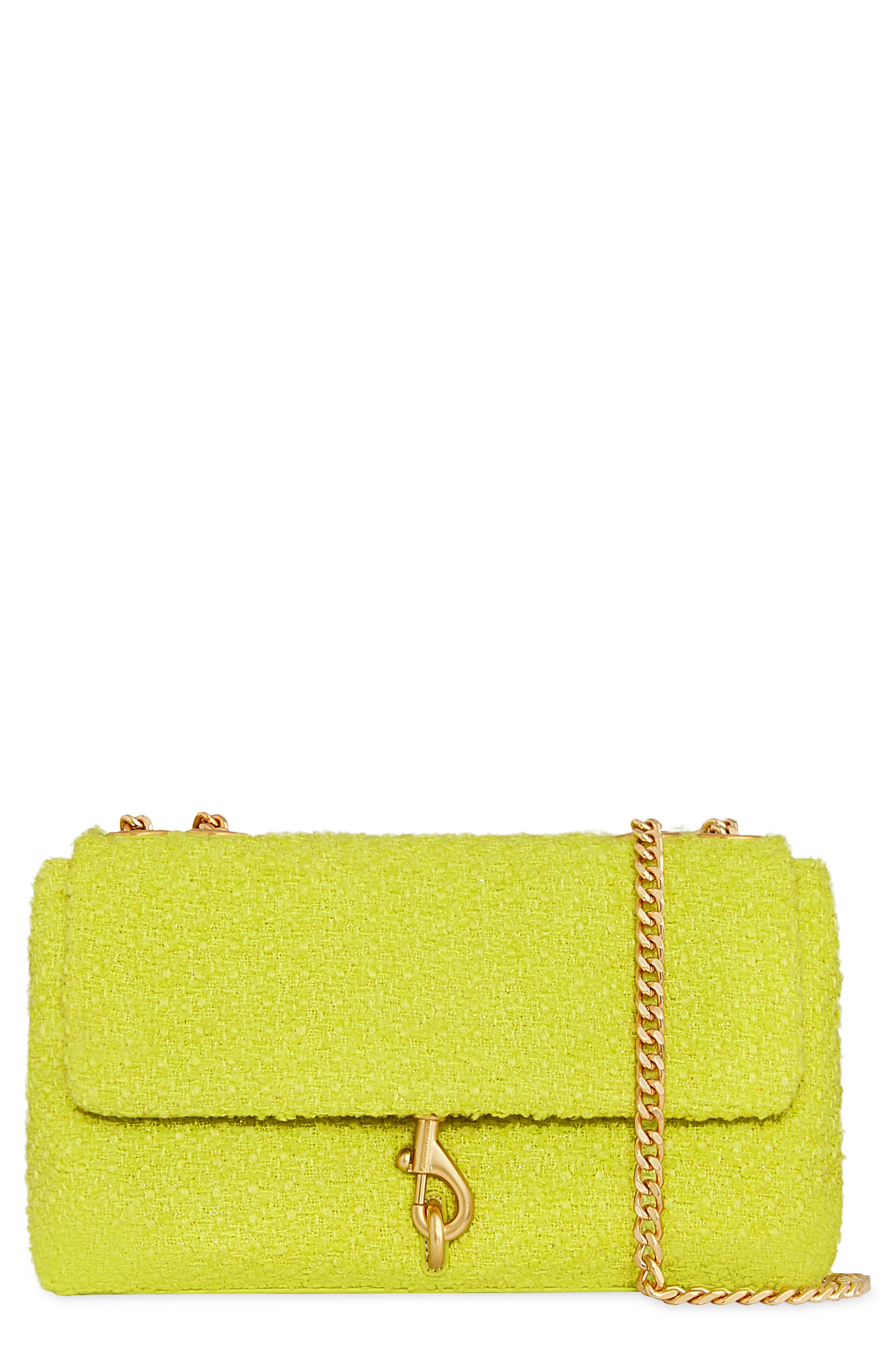 Rebecca Minkoff Medium Edie Tweed Convertible Crossbody Bag, Main, color, 
