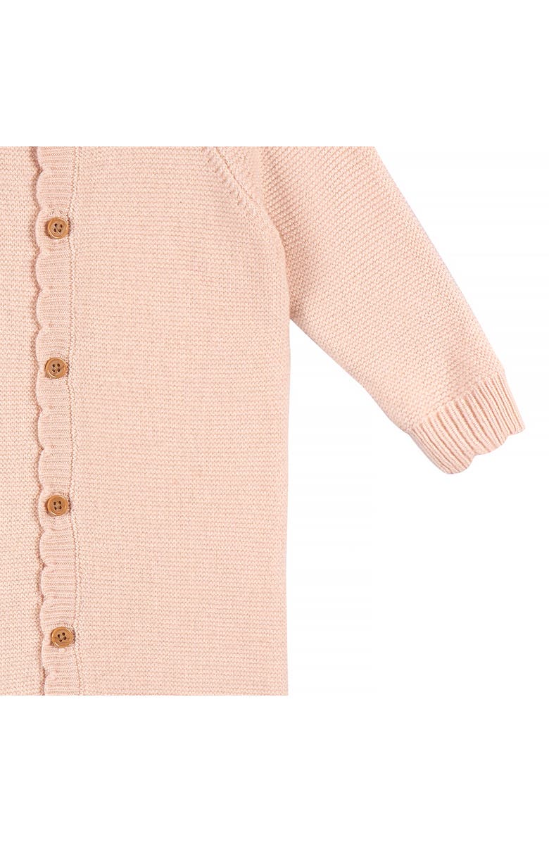 Just Born Pink Sweater Knit Coverall, Alternate, color, Pink