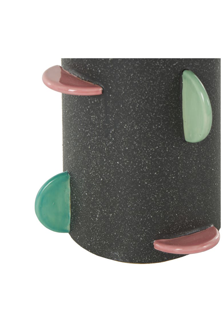 Multicolored Ceramic Vase, Alternate, color, BLACK