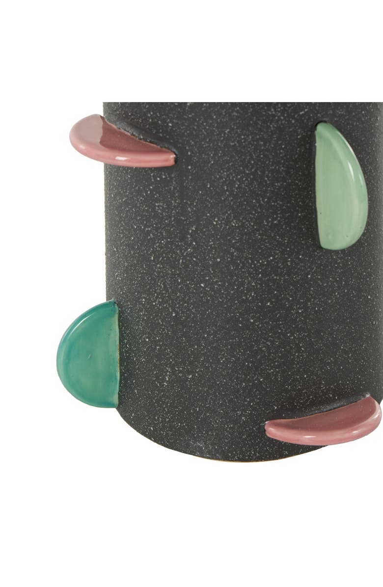 UMA Multicolored Ceramic Vase, Alternate, color, Black