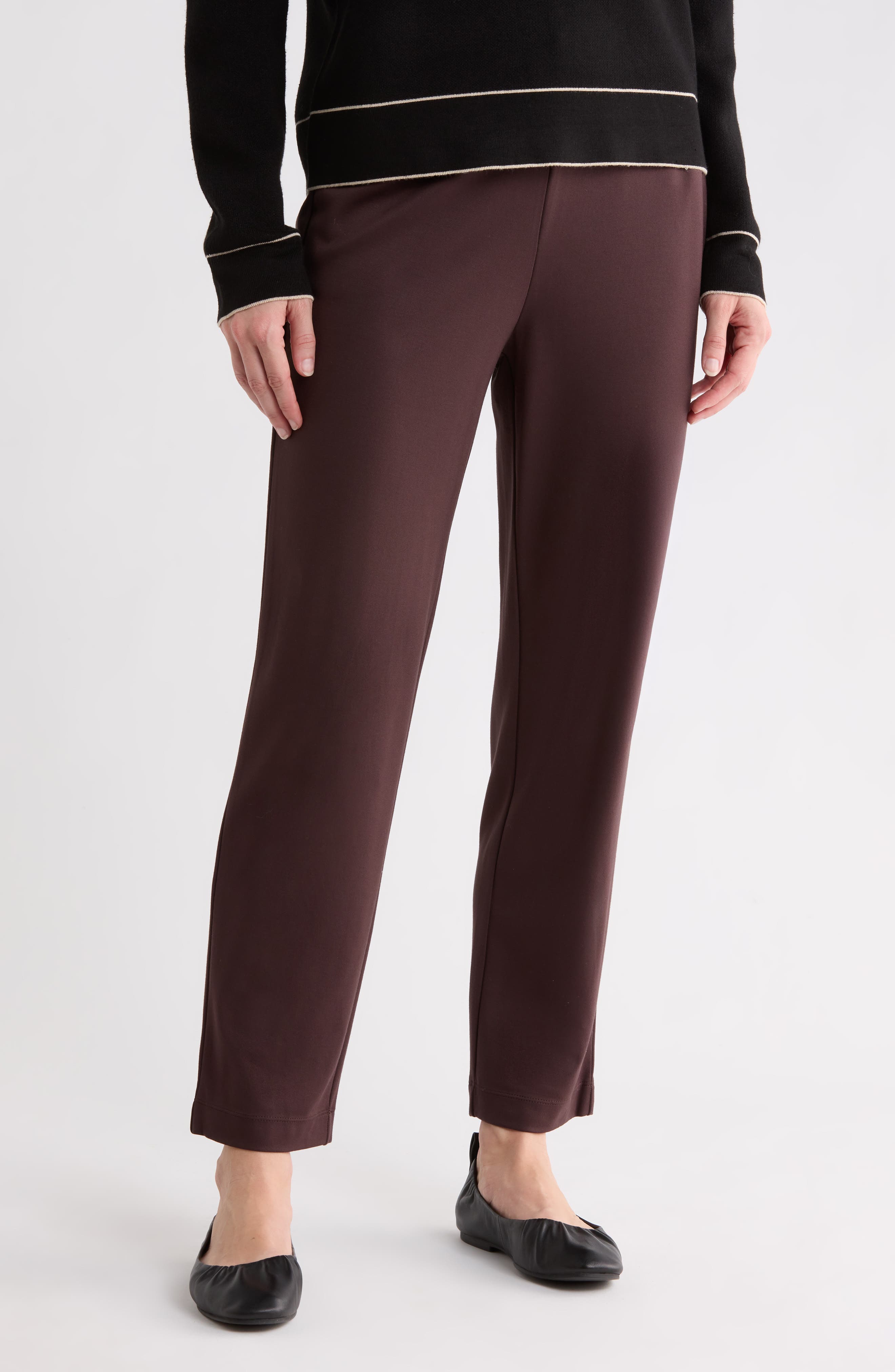 Slim Fit Straight Leg Pants