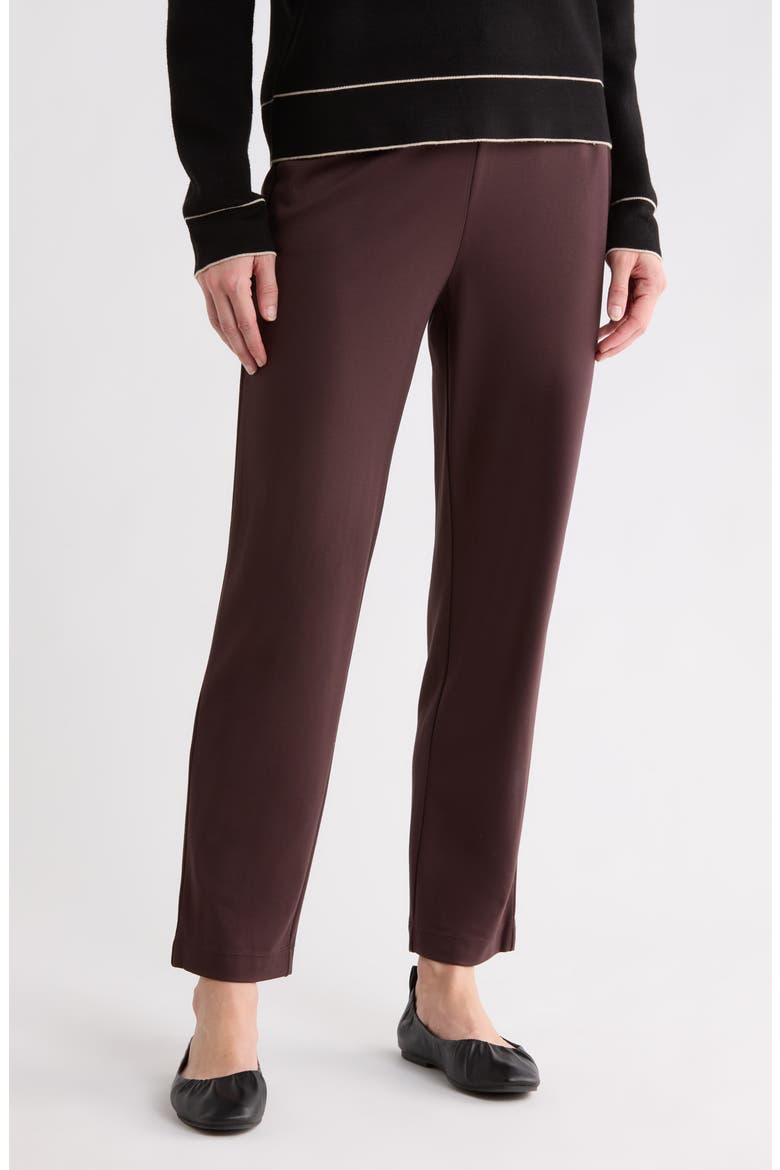 Slim Fit Straight Leg Pants, Main, color, CHOCOLATE-CHOCOLATE