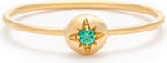 Eloise Jewelry Moon Ring with Natural Gemstones. Handmade in Italy