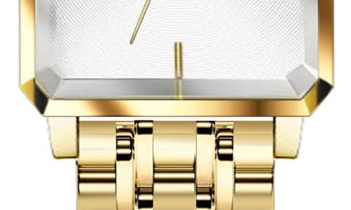Alfred Sung Octavia Octagon Stainless Steel Bracelet Watch, 23mm X 29mm