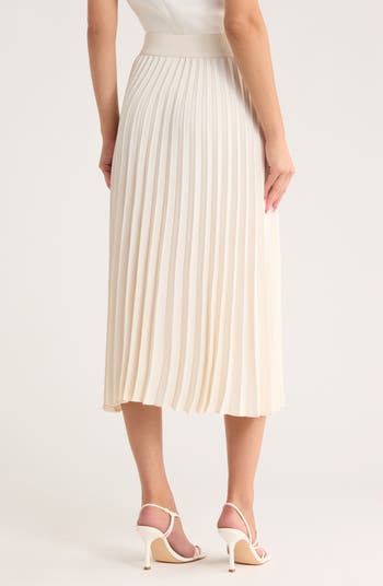 Pleated Midi Skirt