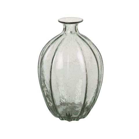 Clear Glass Large Everyday Vase for Spring Decorative Home Accents and Floral Arrangements