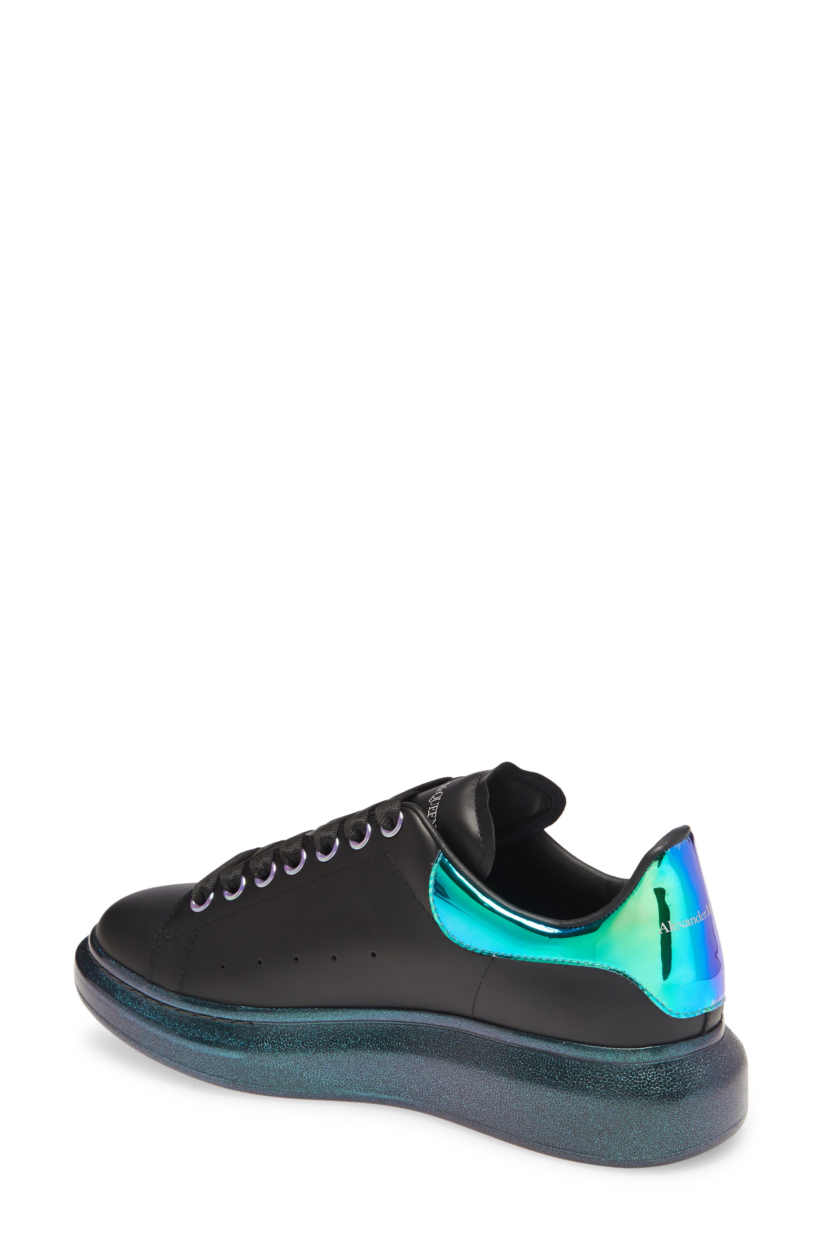 McQueen Alexander McQueen Oversize Iridescent Sneaker, Alternate, color, 