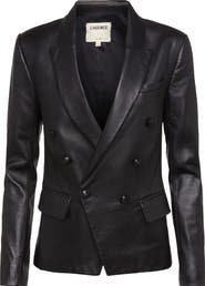 L'AGENCE Kenzie Double Breasted Blazer