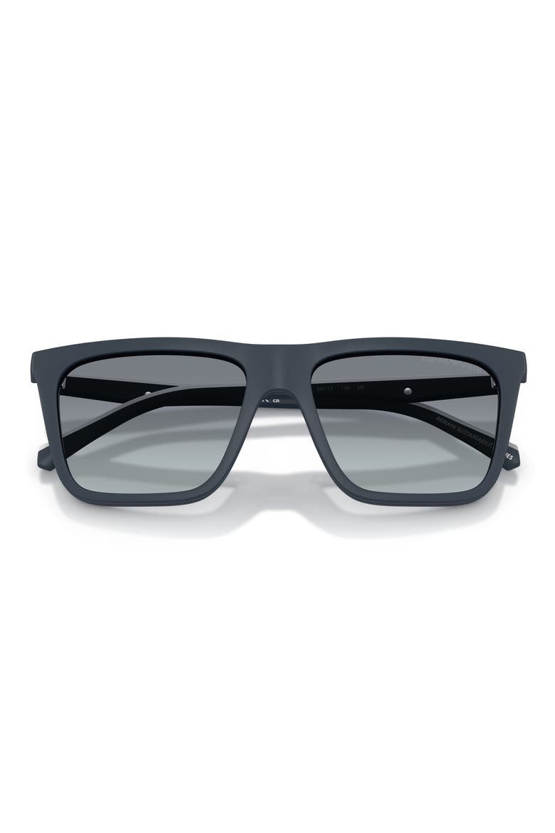 56mm Square Optical Glasses, Alternate, color, MATTE BLUE / CLEAR