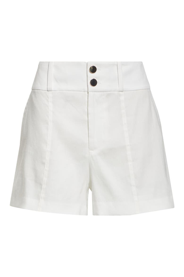 Mame High Waist Shorts, Alternate, color, OFF WHITE