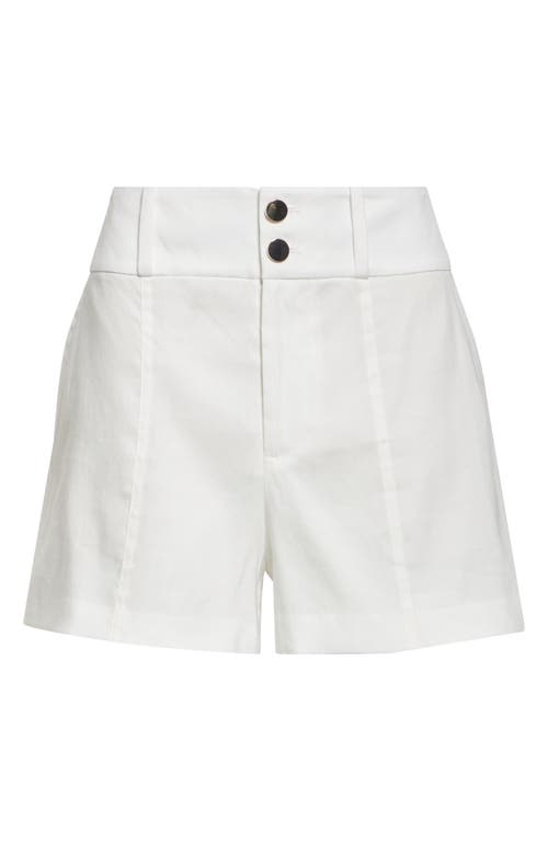 Alice And Olivia Alice + Olivia Mame High Waist Shorts In White