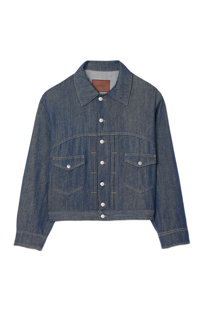 SANDRO Chambray jacket, Alternate, color, Raw-Denim