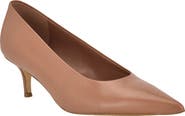 Calvin Klein Voneta Pointed Toe Kitten Heel Pump