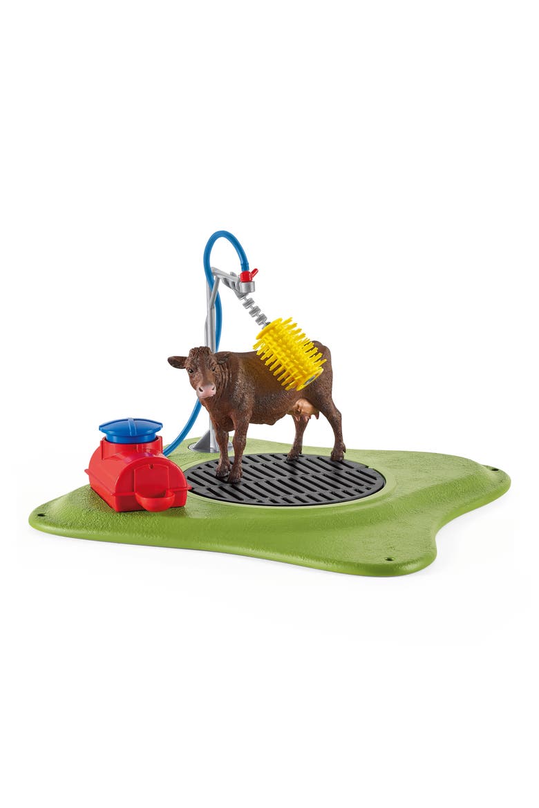 Farm World Happy Cow Wash Playset, Alternate, color, MULTI