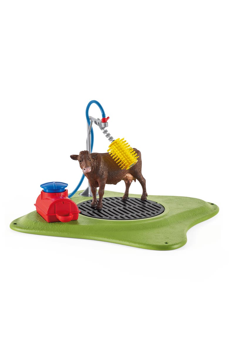 Schleich Farm World Happy Cow Wash Playset, Alternate, color, 