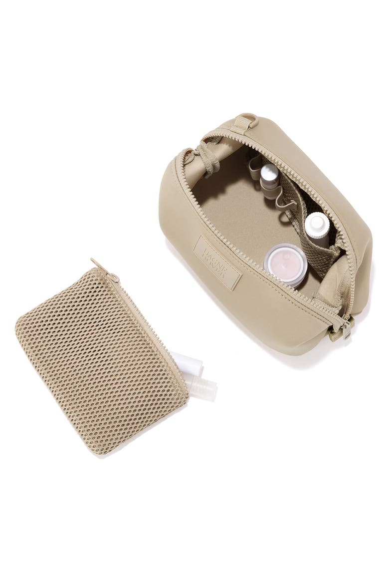 Small Hunter Neoprene Toiletry Bag, Alternate, color, ALMOND LATTE