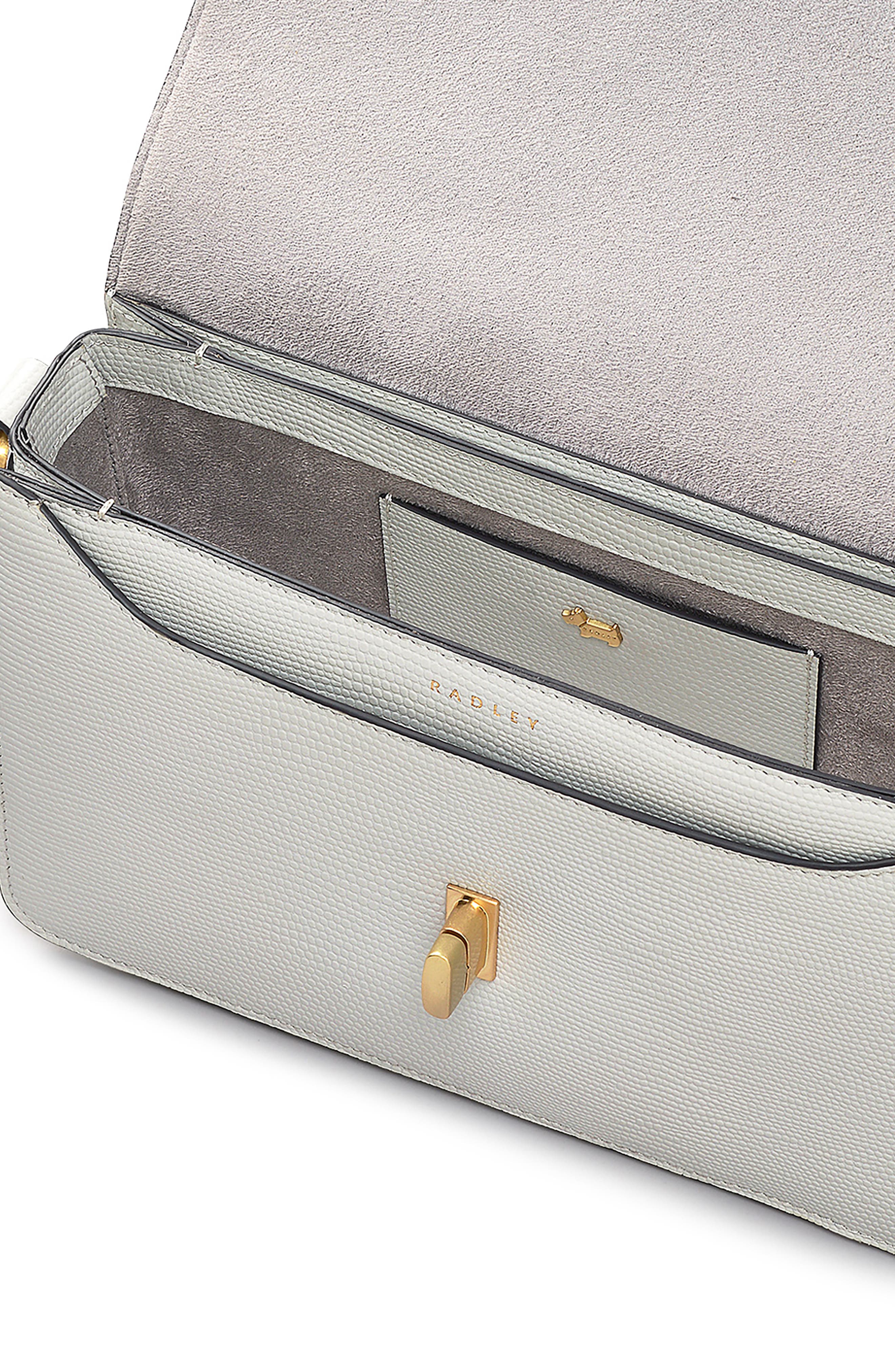 Radley Threadneedle Street Leather Crossbody Bag, Alternate, color, Mist