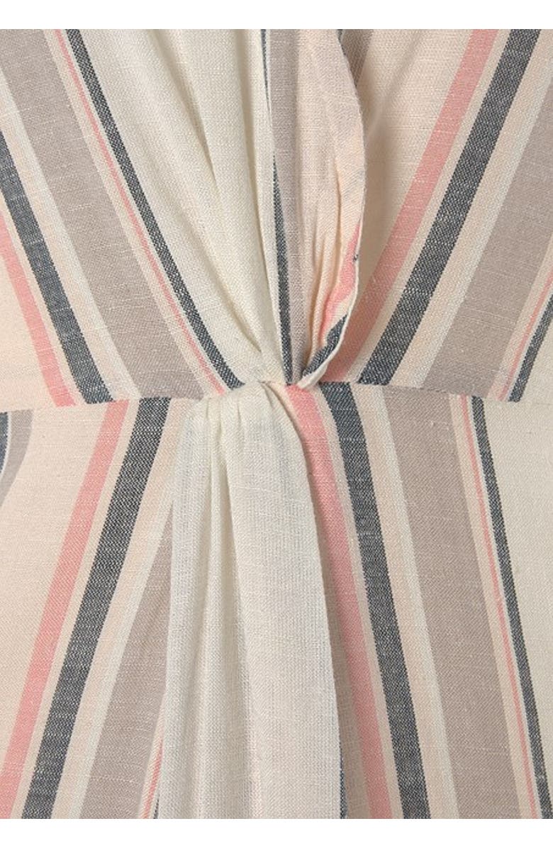 LASCANA Women's Striped V-Neck Dress, Alternate, color, Multi Striped