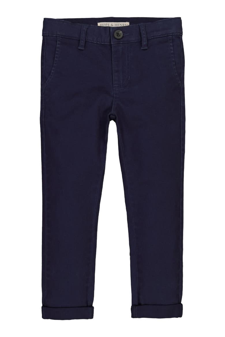 Kids' Organic Skinny Stretch Twill Chino Pant, Main, color, Skinny Stretch Navy