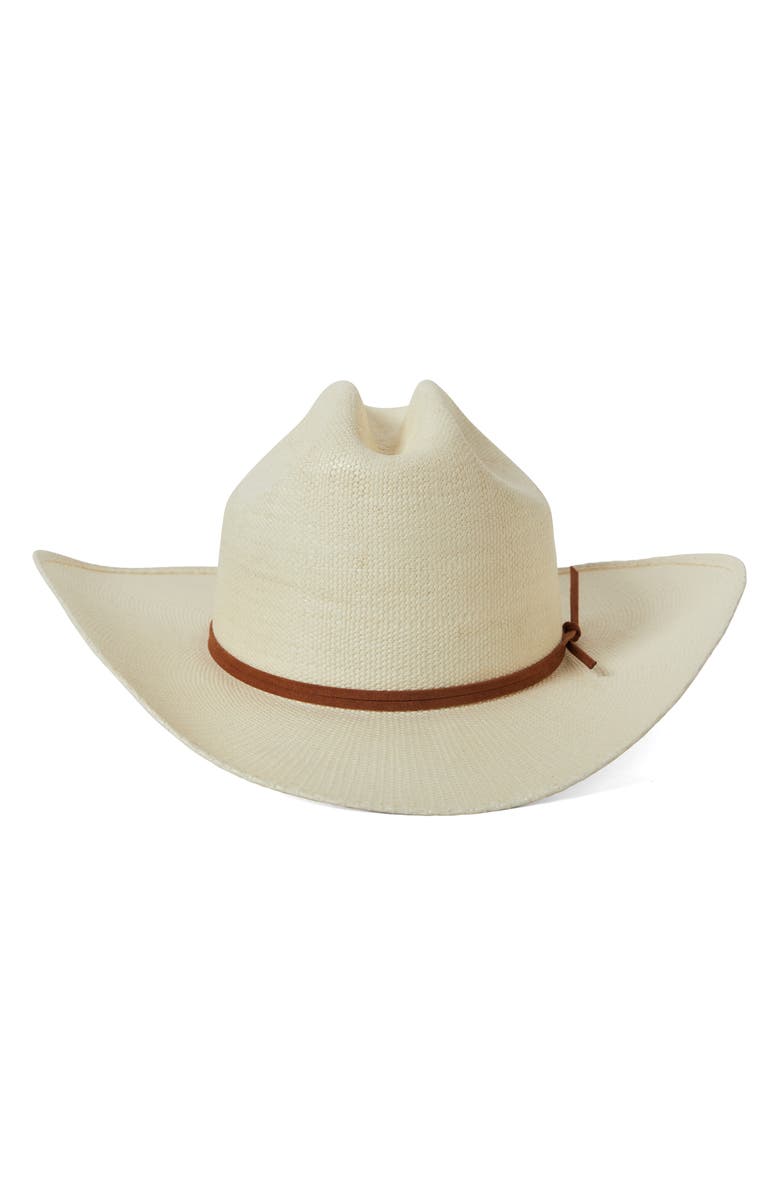 Brixton Laredo Straw Cowboy Hat, Alternate, color, Bone