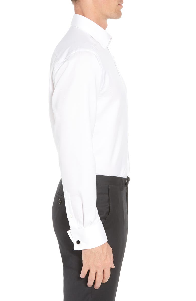 Horizontal Twill Regular Fit Tuxedo Shirt