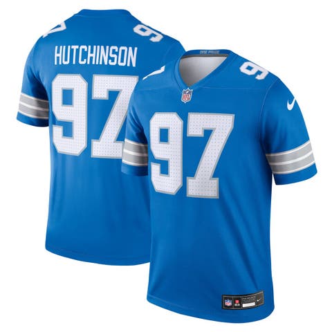 Men's Nike Aidan Hutchinson Blue Detroit Lions Legend Jersey