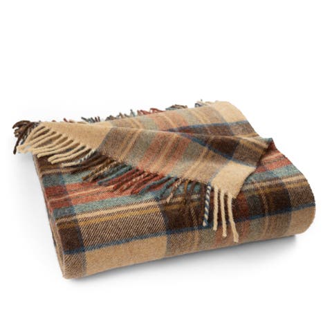 Highland Tweeds Shetland Lambswool Throw