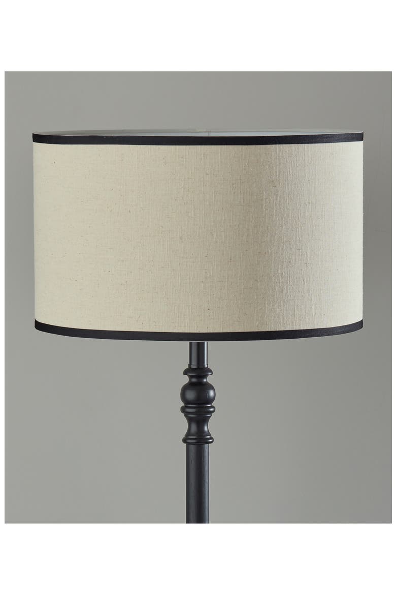 Zeek Floor Lamp, Alternate, color, BLACK WOOD