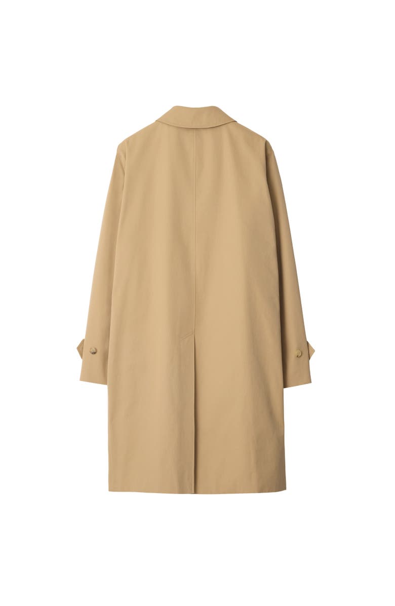 Burberry Long Gabardine Car Coat, Alternate, color, Flax Beige