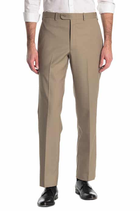 JB Britches Wool Blend Flat Front Trousers
