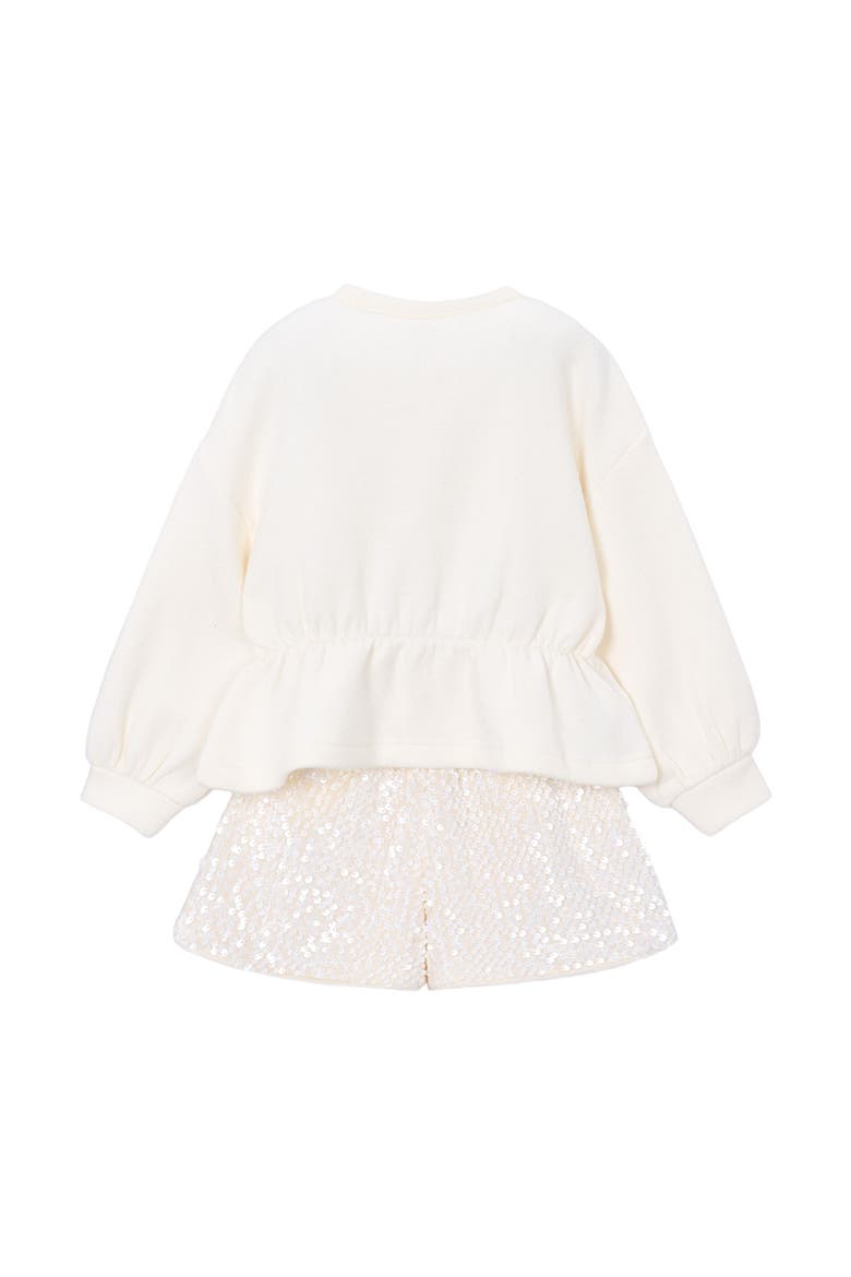 Sequin Short Set, Alternate, color, Beige