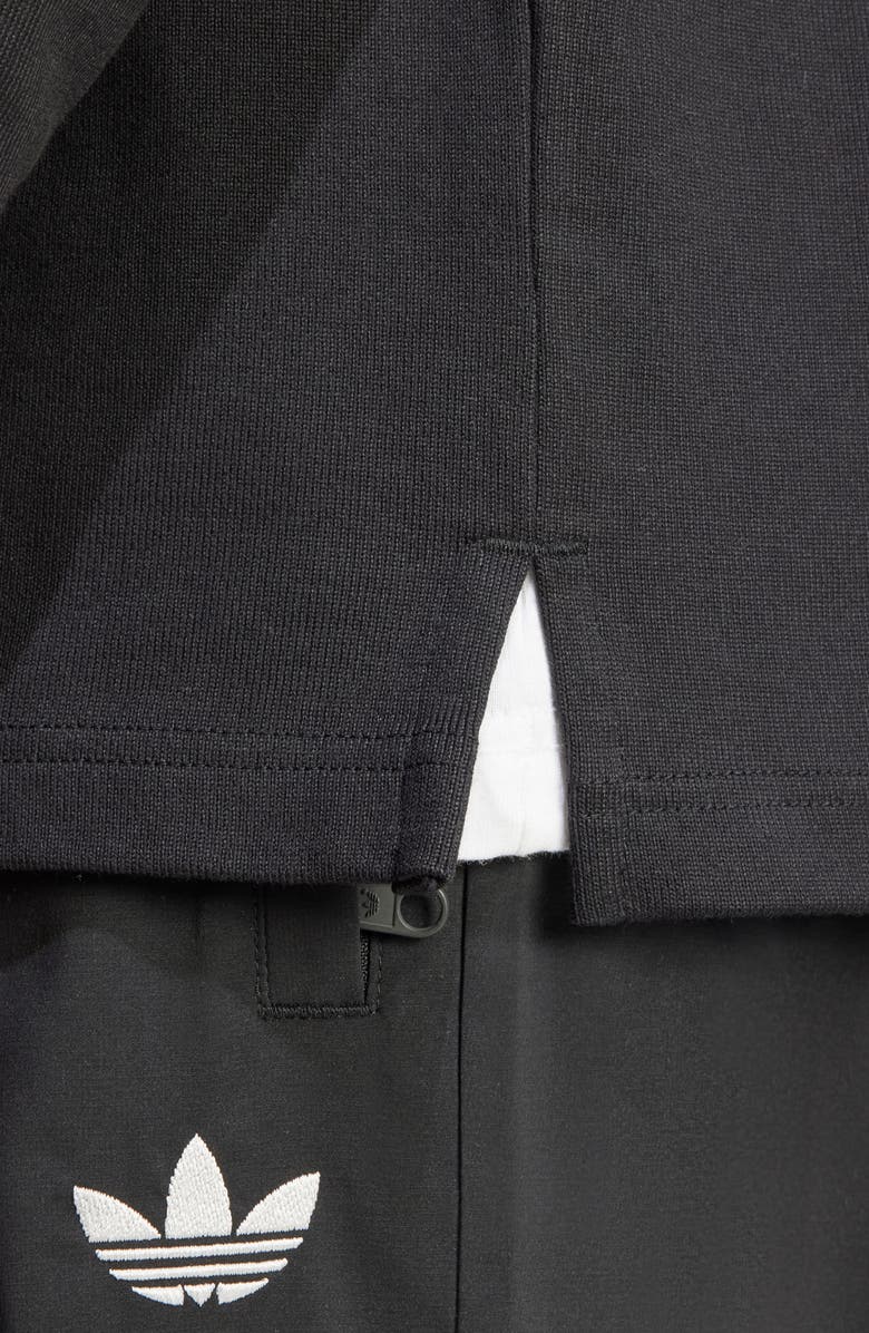 adidas 3-Stripes Long Sleeve Rugby Polo, Alternate, color,