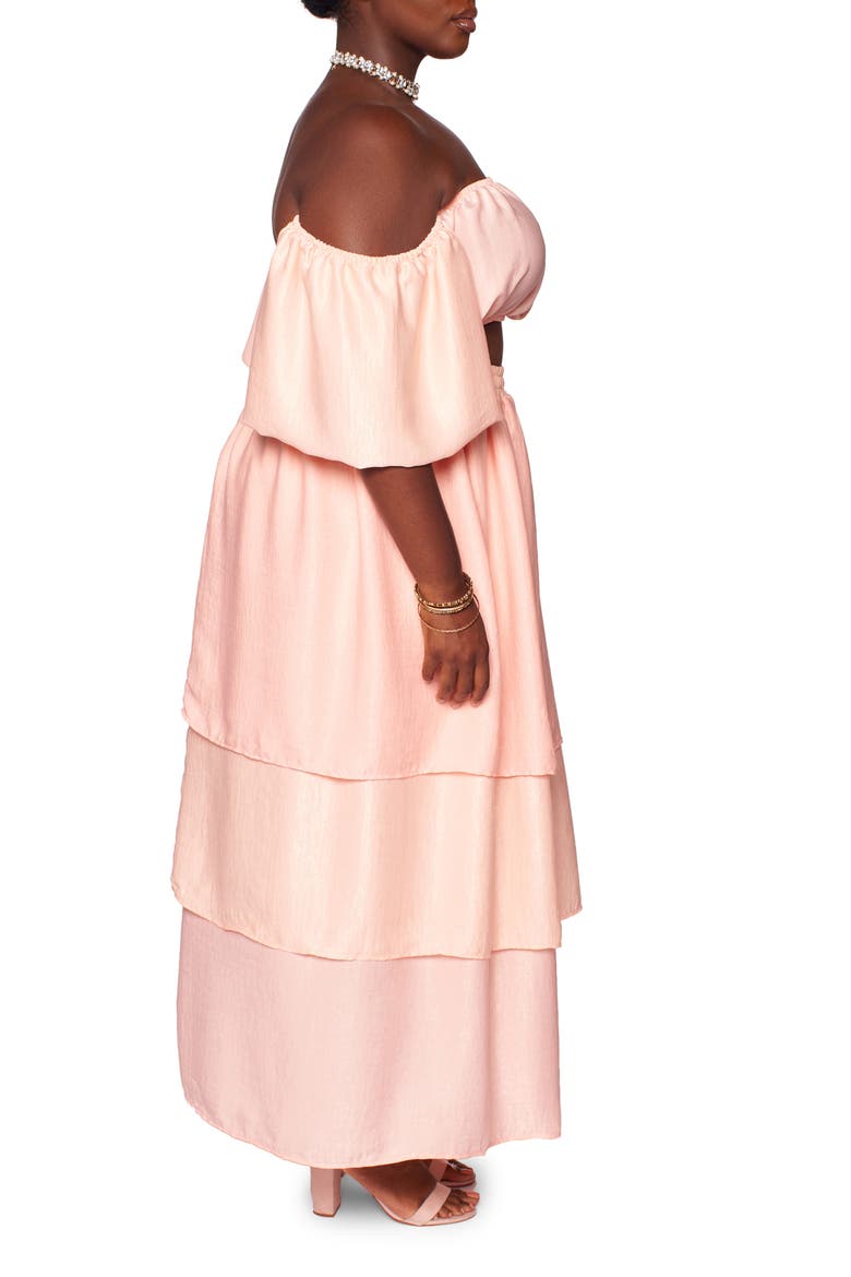 The Goddess Two-Piece Top and Skirt Set (Nordstrom Exclusive), Alternate, color, DUSTY PINK
