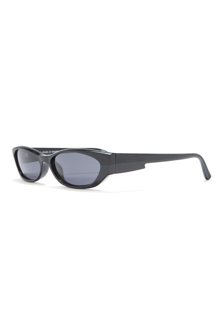 60mm The Crush Cat Eye Sunglasses, Alternate, color, BLACK SPLICE / SMOKE MONO