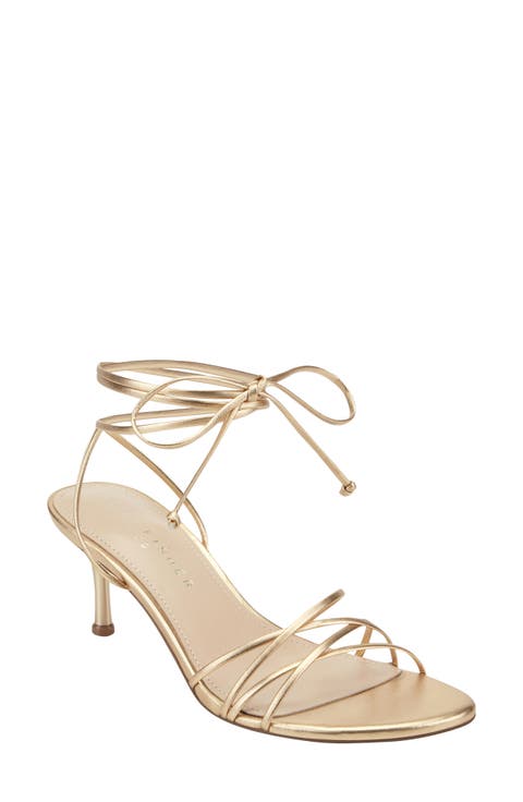 Gineva Ankle Wrap Kitten Heel Sandal (Women)