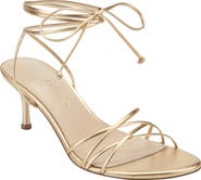 Marc Fisher Gineva Ankle Wrap Kitten Heel Sandal