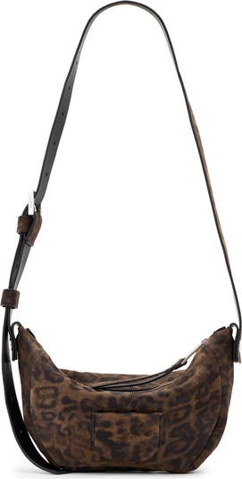 Madea Leopard Suede Shoulder Bag