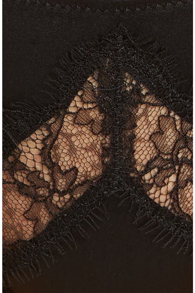Lace Inset Bikini, Alternate, color, BLACK