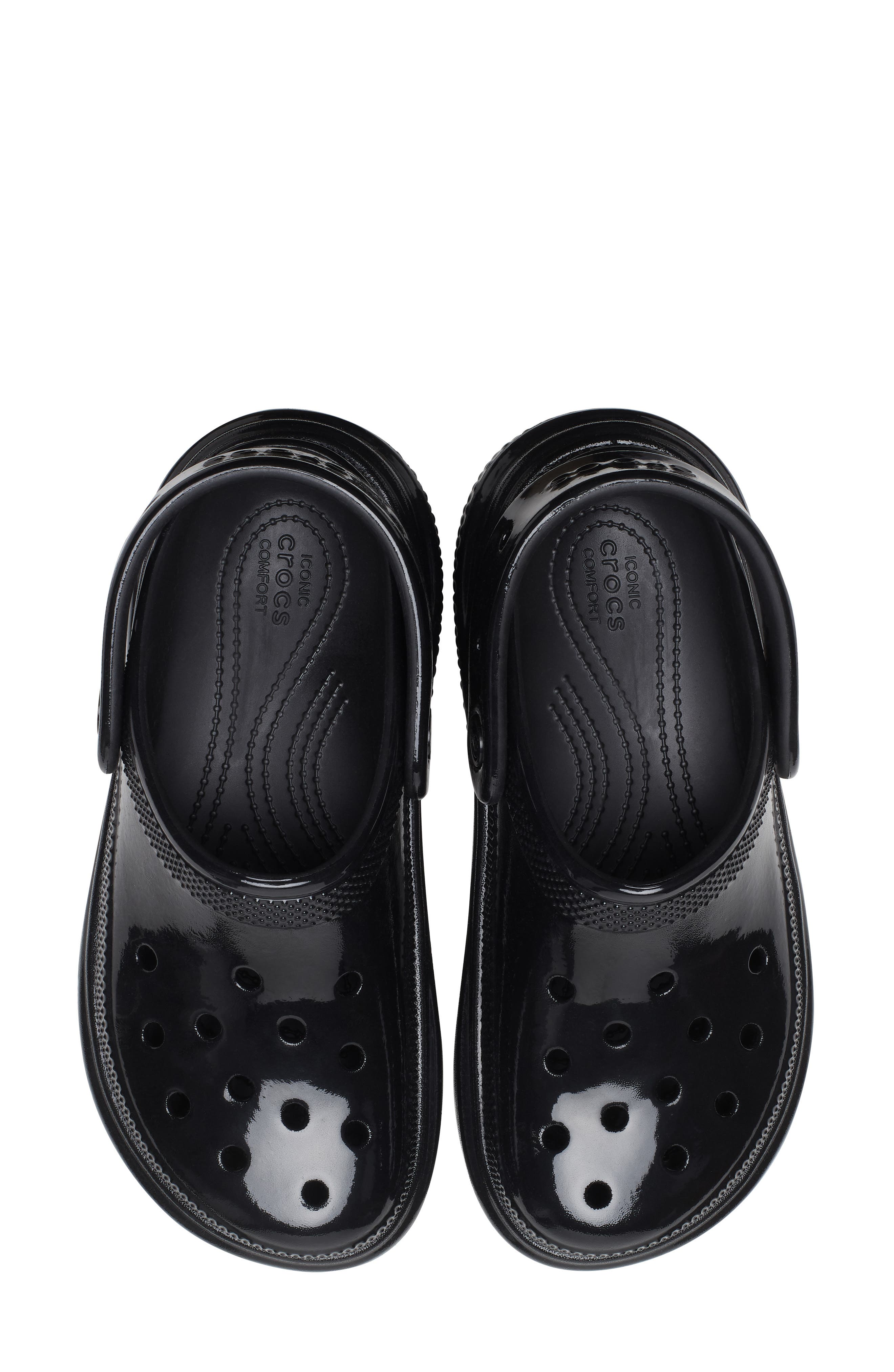 CROCS Stomp High Shine Platform Slingback Clog, Alternate, color, 