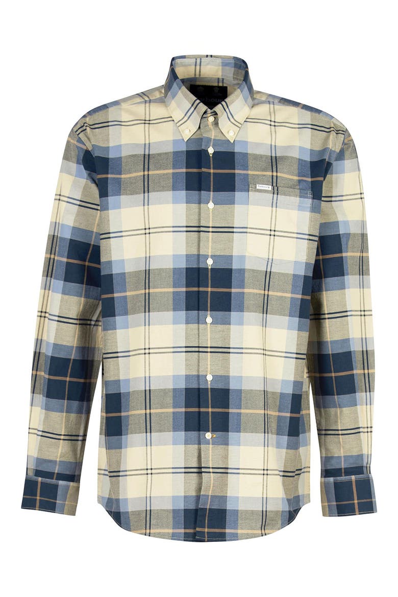 Eden Regular Fit Plaid Stretch Cotton Button-Down Shirt, Alternate, color, RIVER BIRCH TARTAN