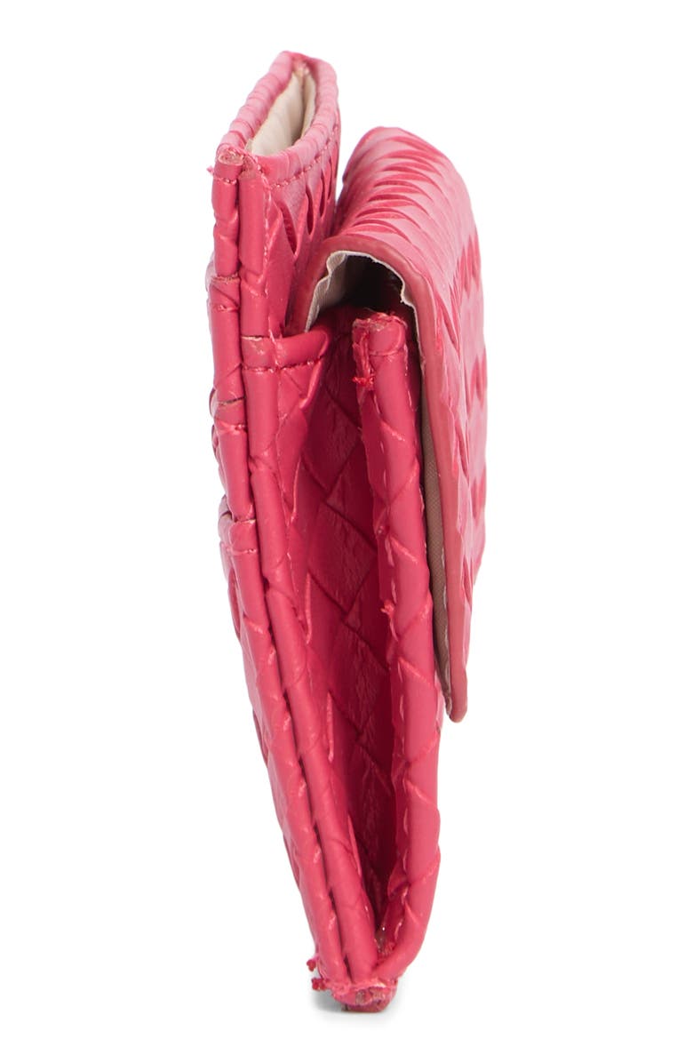 MUNDI SMALL LEATHER GOODS Fiona Card Holder, Alternate, color, Hot Pink