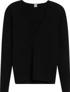 TOTEME Compact Knit V-Neck Sweater