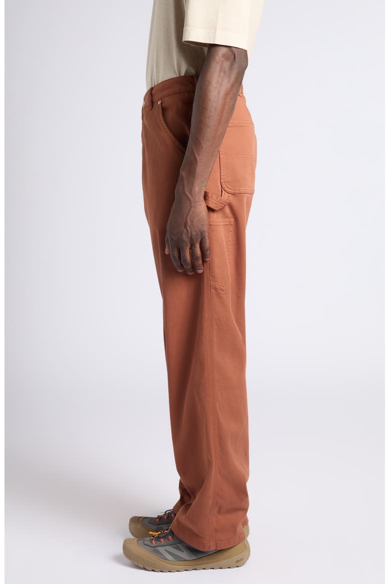 Cotton Stretch Twill Carpenter Pants, Alternate, color, BROWN GINGER